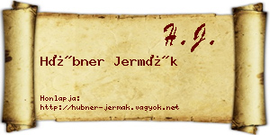 Hübner Jermák névjegykártya